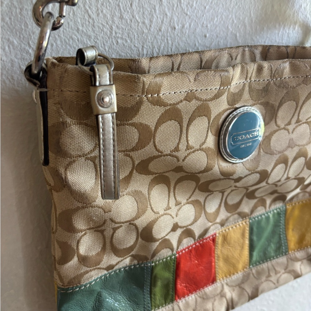 Coach Multicolor patchwork Signature Crossbody Bag - Picture 4 of 10